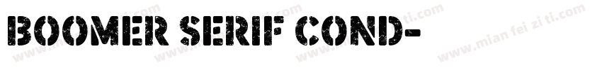 Boomer Serif Cond字体转换